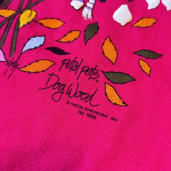 Vintage Petal Pets Dog Wood Crewneck / 1989 / Large - Picture 5 of 7